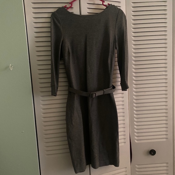 Heather Gray Belted Dress from Banana Republic - Picture 1 of 3